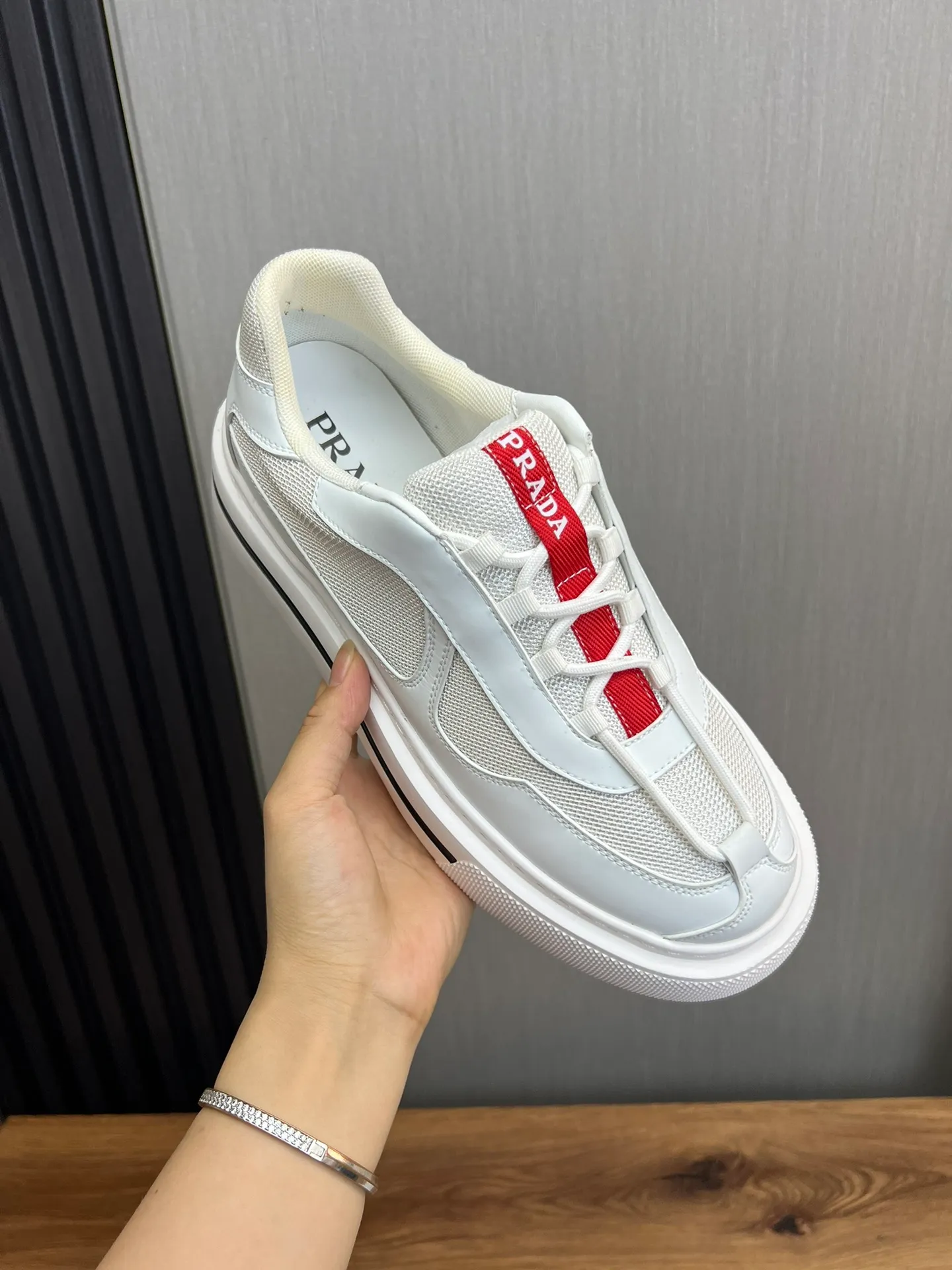 Men's shoes 💰580💰 [PRADA] Men's shoes are popular in the counter, official website is synchronized, 1 high-quality shipment ✔️Original fly-woven cowhide + cowhide lining, 1🆚1 replica, original sole, 38-45 (45 customized, non-refundable)